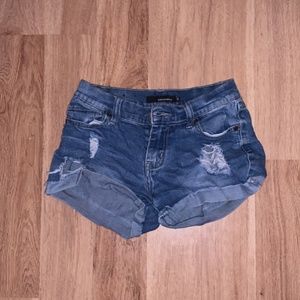 contraband youth size jean shorts